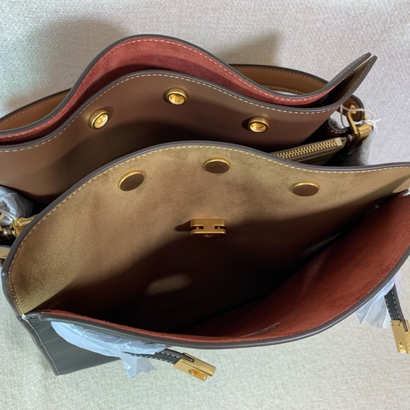 NEW Tory Burch Lee Radziwill Double Black Leather Satchel/Shoulder Bag/Crossbody - Picture 12 of 16